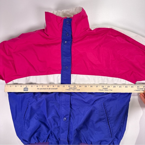 Eddie Bauer Pink and Blue Colorblock Jacket - Picture 11 of 11